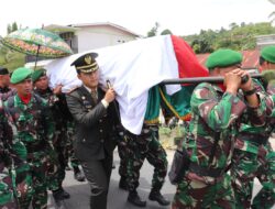 Wujud Penghormatan Kepada Prajurit , Dandim Pimpin Upacara Pemakaman