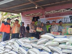 Kapolsek Sultan Daulat Dampingi Walikota Subulussalam Dalam Penyerahan Sembako