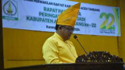 Pj. Bupati Aceh Tamiang Hadiri Rapat Paripurna Dalam Rangka Peringatan Hari Aceh Tamiang ke-22