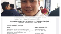 Isu Berkembang, ketua DPD Partai Nasdem Kota Langsa Diganti