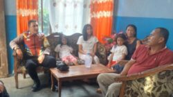 Bhabinkamtibmas Polsek Singkil Berikan Dukungan kepada Pengungsi Erupsi Gunung Ruang di Kabupaten Sitaro