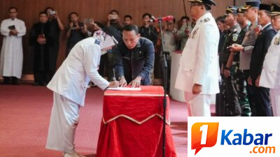 Lantik 76 Kepala Desa, Bupati Deli Serdang : Maksimalkan Dana Desa untuk Pembangunan dan Kesejahteraan Rakyat