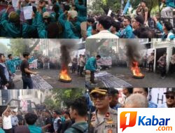 Ratusan Mahasiswa UNIMED Demo di Depan Kantor DPRD Provinsi Sumut, Tuntut Program MBG dan Kopdes Dihentikan