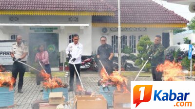 Barang Bukti Inkracht Dimusnahkan, Lapas Kelas IIB Lubuk Pakam Perkuat Sinergi Penegakan Hukum