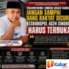 YAKARIM MUNIR LEMBONG ANGKAT SUARA: JANGAN SAMPAI UANG RAKYAT DICURI, KESBANGPOL ACEH SINGKIL HARUS TERBUKA