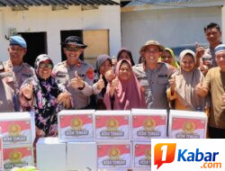 Kapolres Aceh Tengah Tinjau Huntara di Linge, Salurkan Bantuan Ibu Kapolri dan Layanan Kesehatan bagi Korban Bencana