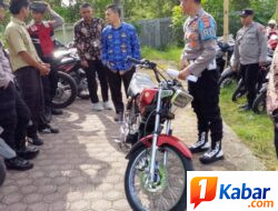Polres Bener Meriah Gencarkan Penertiban Knalpot Brong di Sekolah Puluhan Motor Terjaring