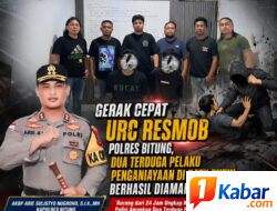 GERAK CEPAT URC RESMOB POLRES BITUNG UNGKAP KASUS PENGANIAYAAN, DUA TERDUGA PELAKU DIAMANKAN