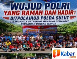 Wujud Polri Yang Ramah Dan Hadir: Ditpolairud Polda Sulut  Gelar Family Gathering Membawa Semangat Persatuan Dengan Warga 