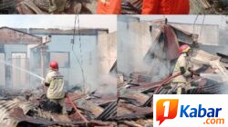Rumah Warga di Pasar 7 Tembung Desa Sambirejo Timur Terbakar, Dinas Damkarmat Deli Serdang Padamkan Api 15 Menit