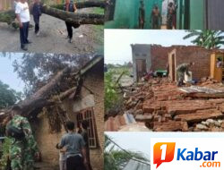 Ratusan Rumah di Beringin-Deli Serdang Rusak Diterjang Angin Puting Beliung Disertai Hujan Deras dan Petir