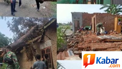 Ratusan Rumah di Beringin-Deli Serdang Rusak Diterjang Angin Puting Beliung Disertai Hujan Deras dan Petir