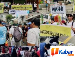Sejumlah Massa Peringati Hari Keadilan Ekologis di Kota Medan, Aksi Digelar dengan Seruan Utama “Pulihkan Sumut”