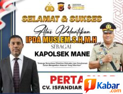 Isfandiar Karya Energi Ucapkan Selamat kepada Ipda Muslim, S.H., M.H. atas Amanah sebagai Kapolsek Mane