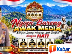 Kopi Morning Bersama Wartawan Kapolres Aceh Tengah Ajak BangkitKan Ekonomi Pasca Bencana