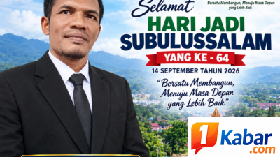 HUSAINI, S.Pd. UCAPKAN SELAMAT HARI JADI SUBULUSSALAM KE-64