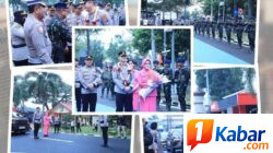 Satuan Brimob Polda Sumut Turut Sambut dan Ikuti Apel Perdana Kapolda Sumut