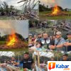 Tim Gabungan Gerebek Sarang Narkoba di Bantaran Rel Kereta Api Medan-Binjai Desa Serbajadi-Deli Serdang, 6 Barak Narkoba ‘Pompa’ Dibongkar dan Dibakar