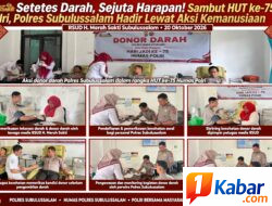 Setetes Darah, Sejuta Harapan! Sambut HUT ke-75 Humas Polri, Polres Subulussalam Hadir Lewat Aksi Kemanusiaan