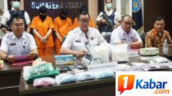 BNNP Sumut Berhasil Ungkap Kasus Narkotika di Kota Medan, Barang Bukti 1992 Kg Sabu, 6674 Butir Pil Ekstasi, Ketamine 50 Sachet dan Erimin 520 Butir Disita dengan Tersangka 3 Orang Berhasil Diamankan