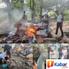 Polsek Medan Kota Tangkap Pelaku Pengedar Sabu di Gang Nasional, Barak-Barak Narkoba di Bakar