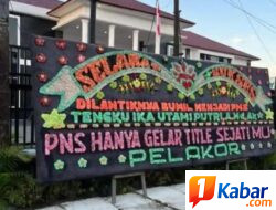 Aneh! Kasi Intel Kejari Deli Serdang Jawab Tak Tahu Soal Papan Bunga Sindiran Pelakor di Pelantikan 28 CPNS di Kejari Deli Serdang