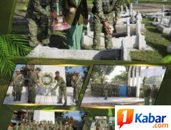 Peringati HUT ke-64 Korem 022/Pantai Timur, Kodim 0204/Deli Serdang Gelar Kegiatan Ziarah Rombongan ke TMP Lubuk Pakam-Deli Serdang
