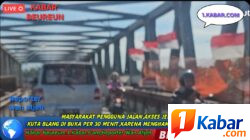 JERITAN PENGGUNA JALAN ACEH: Terjebak Antrean 2 Jam Jembatan Kuta Blang Hingga Malam Hari, Jalur Alternatif Dikepung Pungli