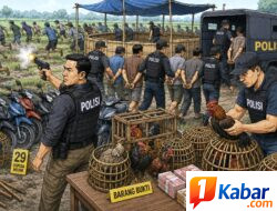 Polsek Sunggal Tangkap 17 Orang Tersangka dari Lokasi Judi Sabung Ayam, 5 Ekor Ayam Jago, Puluhan Sepeda Motor dan Uang Jutaan Rupiah Diamankan