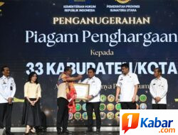 Pemkab Deli Serdang Terima Penghargaan dari Kemenkum RI Atas Dukungan dalam Pembentukan Posbankum Desa/Kelurahan