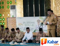 Pemkab Deli Serdang Luncurkan Program Deli Serdang Mengaji di Masjid Agung Sultan Thaf Sinar Basarsyah Lubuk Pakam