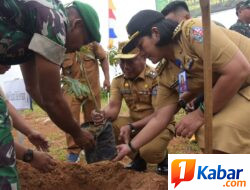 Pemkab Deli Serdang bersama TNI Kolaborasi Hijaukan Kawasan Bendungan Lau Simeme