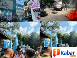 Blackout Sumut : “Massa DPN bersama Mahasiswa Gelar Aksi Unjuk Rasa di Depan Kantor PLN UID Sumut, Protes Atas Kerugian Materiil yang Dialami Warga Akibat Pemadaman Listrik Total”