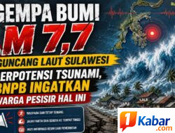 Gempa Bumi M 7,7 Guncang Laut Sulawesi Berpotensi Tsunami, BNPB Ingatkan Warga Pesisir Hal Ini!