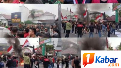 Ratusan Massa Aliansi Mahasiswa Gelar Aksi Unjuk Rasa di Depan Kodim 0201/Medan, Soroti Kondisi Indonesia serta Keterlibatan TNI dalam Urusan Sipil dan Stop Tambah Batalyon Baru