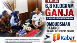 Temuan 6,8 Kg Ganja Didalam Lapas Kelas IIB Kota Padangsidimpuan, Ombudsman RI Kunjungan ke Kantor Ditjenpas Sumut
