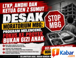 LTKP, AMDHI dan Ketua Gen Z Sumut Desak Moratorium MBG : Program Melenceng, Fokus ke Proyek Bukan Gizi Anak