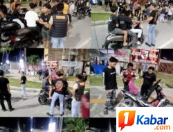 Polsek Sunggal Intensifkan Patroli Blue Light di Persimpangan Manhattan hingga Sepanjang Jalan Ringroad-Medan Sunggal, Antisipasi 3C dan Balap Liar