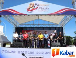 Pererat Sinergitas dan Kebersamaan, Polresta Manado Gelar Olahraga Bersama Peringati Hari Bhayangkara ke-80