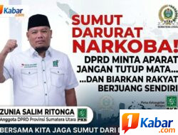 Sumut Darurat Narkoba! DPRD Provinsi Sumut Minta APH dan Pemkab Jangan Tutup Mata dan Biarkan Rakyat Berjuang Sendiri