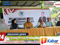 Reses DPRK Langsa, Warga Gampong Jawa Sampaikan Aspirasi Infrastruktur kepada Khairul Amri komisi.I.