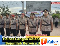 Kapolres Langsa Pimpin Sertijab Enam Pejabat Utama dan Kapolsek, Tekankan Profesionalisme Personel