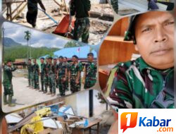 Personil Yonif TP 854/DK Brigif 90/YDK Gotong Royong Pulihkan Sekolah Terdampak Bencana di Empat Kecamatan Aceh Tengah
