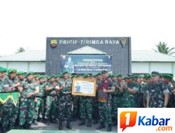 Pangdam I/BB Kunjungi Brigif 7/Rimba Raya, Ingatkan Prajurit Selalu Bersyukur, Disiplin dan Bijak Bermedia Sosial