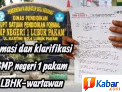 DPD LBHK-Wartawan Deli Serdang Layangkan Somasi dan Minta Klarifikasi Pengelolaan Dana BOSP TA 2026 di SMP Negeri 1 Lubuk Pakam-Deli Serdang