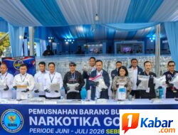 BNN Musnahkan 3,37 Ton Barang Bukti Narkoba Pada Peringatan HANI 2026