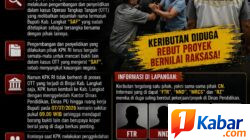 Diduga Baku Hantam Antar Kontraktor Terjaring Saat KPK Geledah Kantor Dinas di Kabupaten Langkat
