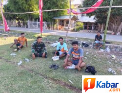 Babinsa Koramil 11/Bandar Baru Ajak Warga Desa Lancang Jaga Kebersihan Lewat Komsos