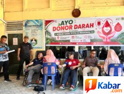 Jum’at Penuh Berkah, Seluruh Karyawan,PTPN IV Regional VI Kebun Baru, Gelar Tranfusi Darah,
