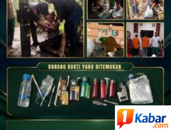 Barak Narkoba di Perkebunan PTPN-IV Adolina Desa Damak Maliho-Deli Serdang Digerebek TNI, 2 Pengguna Narkoba Diamankan
